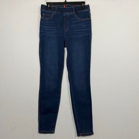 Spanx Jeans Women's Blue Ankle Skinny Denim High Rise 20342R Size Medium - Picture 1 of 11